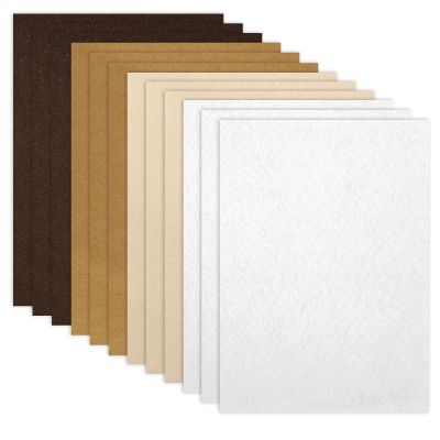 Brown Craft Felt Sheets, 12-Pack, 20 x 30 cm, 1 mm