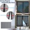Magnetic Insect Screen for Balcony Doors, 148 x 125 cm, Adjustable, Black view 3