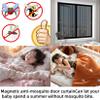 Magnetic Insect Screen for Balcony Doors, 148 x 125 cm, Adjustable, Black view 4