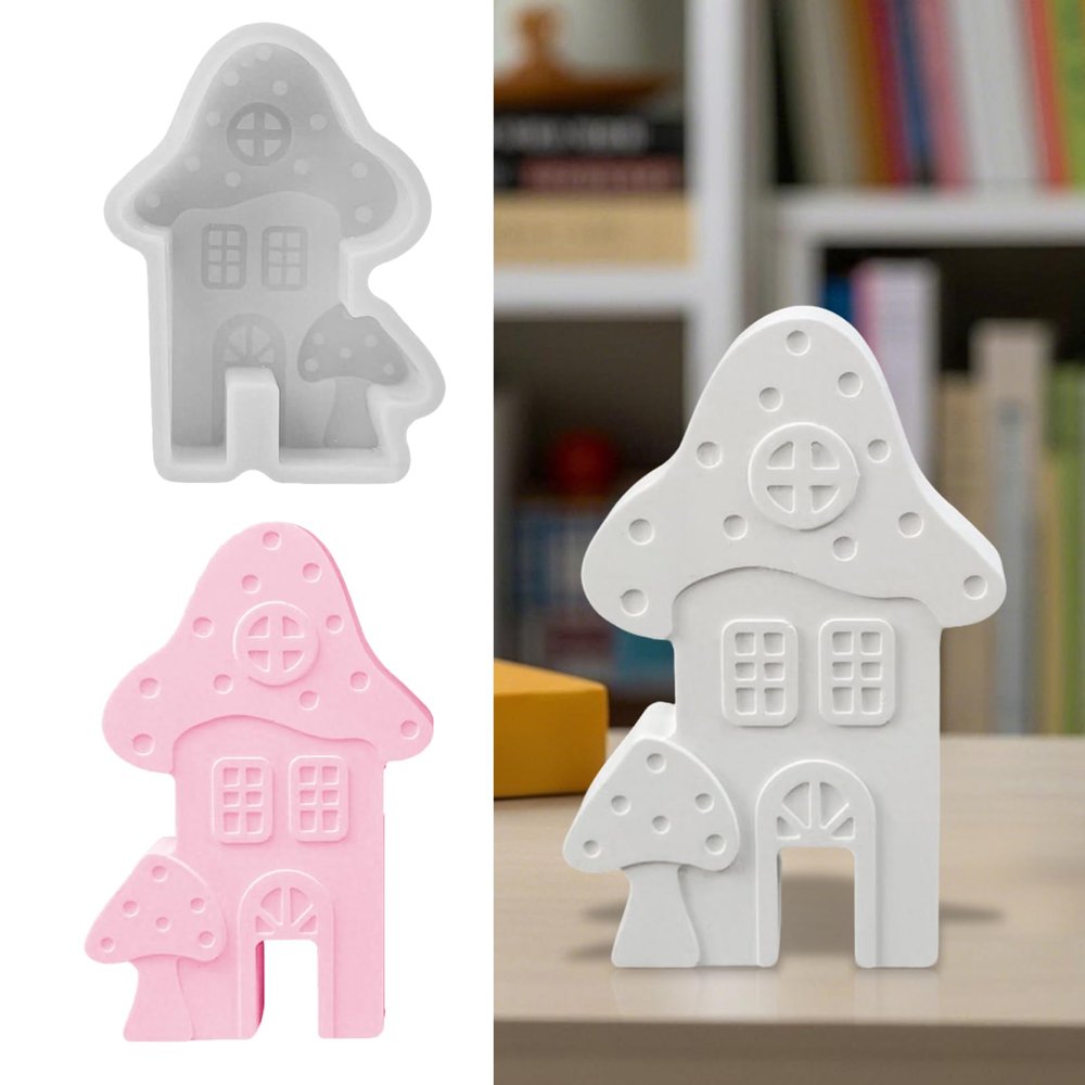 Skeadex 3D Silicone Mold for Mushroom Houses, Summer (B)