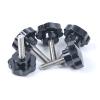 304 Stainless Steel Star-Grip Knob Screw, M4 x 16 mm, 25 mm Head, 1 Piece view 3