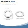 QUARKZMAN 80-Piece M8 x 13 x 0.5 mm Flat Washers, 304 Stainless Steel, Silver view 2