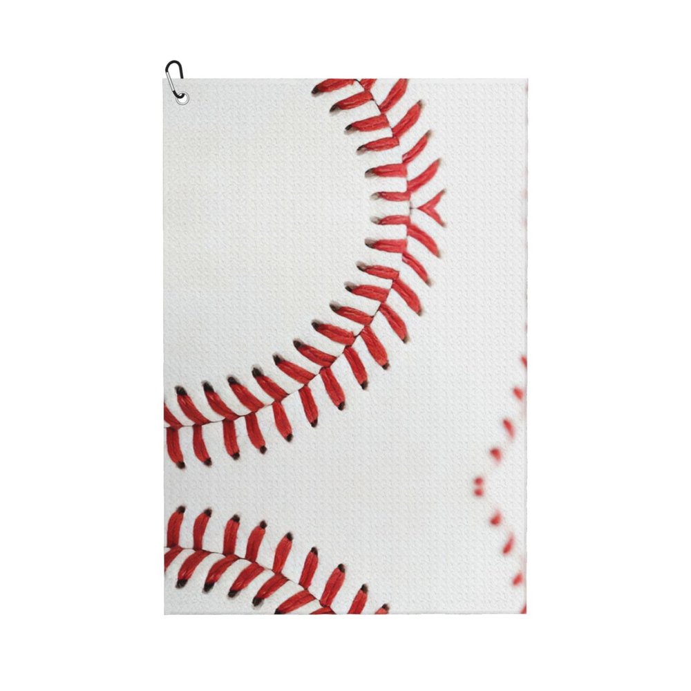 KAPPTYY Premium Golf Towel, Baseball Stitching, 40.6 x 61 cm, for Sports, Golf Bags and Club Cleaning