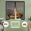 Magnetic Insect Screen for Windows, 50 x 150 cm, No-Drill, Black view 2