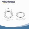 QUARKZMAN 30-Piece M20 x 28 x 0.2 mm 304 Stainless Steel Flat Sealing Washers view 2