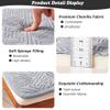 Hruile Non-Slip Bench Cushion for Porch, Patio, and 2- or 3-Seater Benches, Washable, 90 x 40 x 1.5 cm view 2