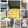 Outdoor/Indoor Chair Cushion with Ties, Quilted Seat Cushion, 50 x 50 cm, Color 36# view 2