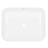 LuxeBath Ceramic Washbasin 505 x 395 x 135 mm, White, with Drain Assembly view 2
