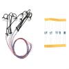 10-Piece N-Scale Round-Head LED Streetlight Set for HO/N Layouts view 1