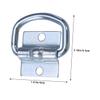 16 Silver Metal D-Ring Tie-Down Anchors for Trailers view 2