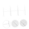 Holibanna 3-Piece Galvanized H-Shaped Poster Holders, Lightweight and Space-Saving for Outdoor Use view 4