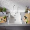 PRIMAGRAN Granite Sink for 60 cm+ Base Cabinets with Kitchen Faucet, 56 x 53 cm view 3