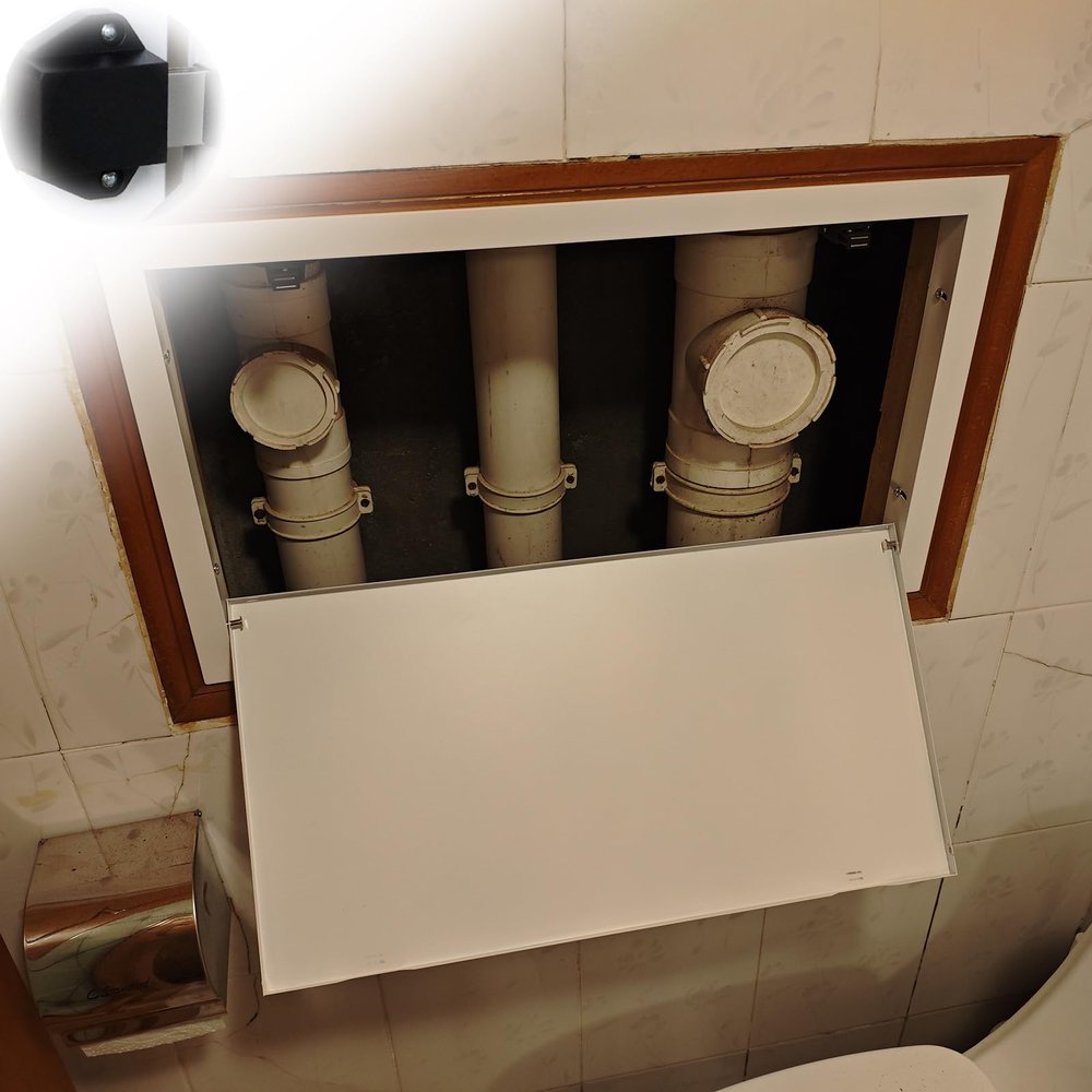 Small Drywall Access Panel with Magnetic Closure