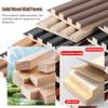 Modern Wood Slat Wall Panels, Waterproof 3D Fluted Design for Offices, Bedrooms, and Living Rooms view 3