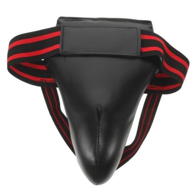 Black PU/EVA Foam Groin Guard for Training and Boxing