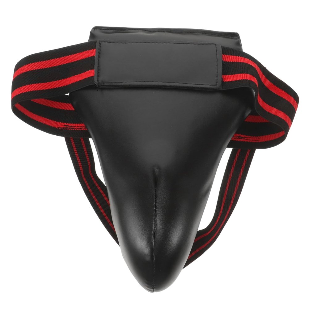 Black PU/EVA Foam Groin Guard for Training and Boxing