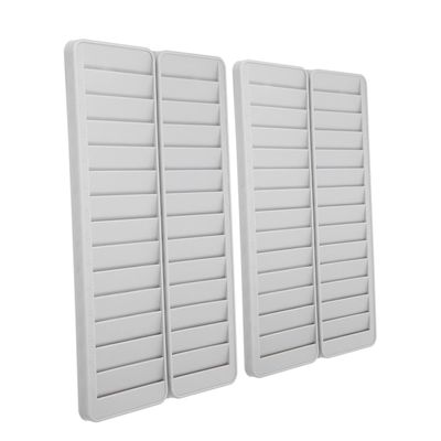 DOITOOL 28-Slot Plastic Card Holder, Sturdy Time Card Holder for Office and School, 2-Piece Set with Number Stickers