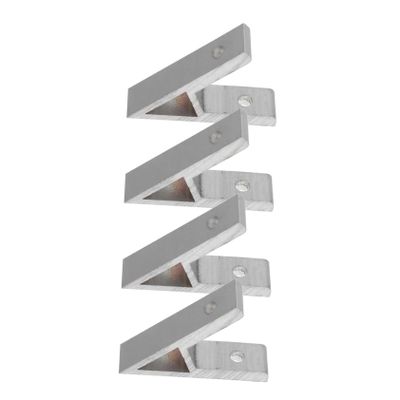MAGICLULU 4-Piece Adjustable Corner Brackets for 2020 Aluminum Extrusion Profiles, Silver