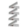 MAGICLULU 4-Piece Adjustable Corner Brackets for 2020 Aluminum Extrusion Profiles, Silver view 1