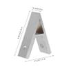 MAGICLULU 4-Piece Adjustable Corner Brackets for 2020 Aluminum Extrusion Profiles, Silver view 2