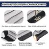 Magnetic Insect Screen for Windows, 105 x 160 cm, Gray view 4