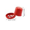 Red Dice Cup with Lid, Thickened, Shatter-Resistant, 5 Dice, 4 Sets view 2