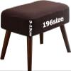 Rectangular Ottoman Cover, Stretch Jacquard, Brown, 60 x 120 cm view 1