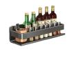 Wall-Mounted Spice Rack, Waterproof and Rust-Resistant, Gray view 1