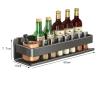 Wall-Mounted Spice Rack, Waterproof and Rust-Resistant, Gray view 2