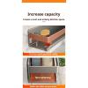 Wall-Mounted Spice Rack, Waterproof and Rust-Resistant, Gray view 4