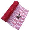 Organza Lace Glitter Sequin Tulle Roll, Netting Fabric Spool for Table Runners and Party Decor (Red) view 1