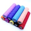 Organza Lace Glitter Sequin Tulle Roll, Netting Fabric Spool for Table Runners and Party Decor (Red) view 2