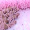 Organza Lace Glitter Sequin Tulle Roll, Netting Fabric Spool for Table Runners and Party Decor (Red) view 4