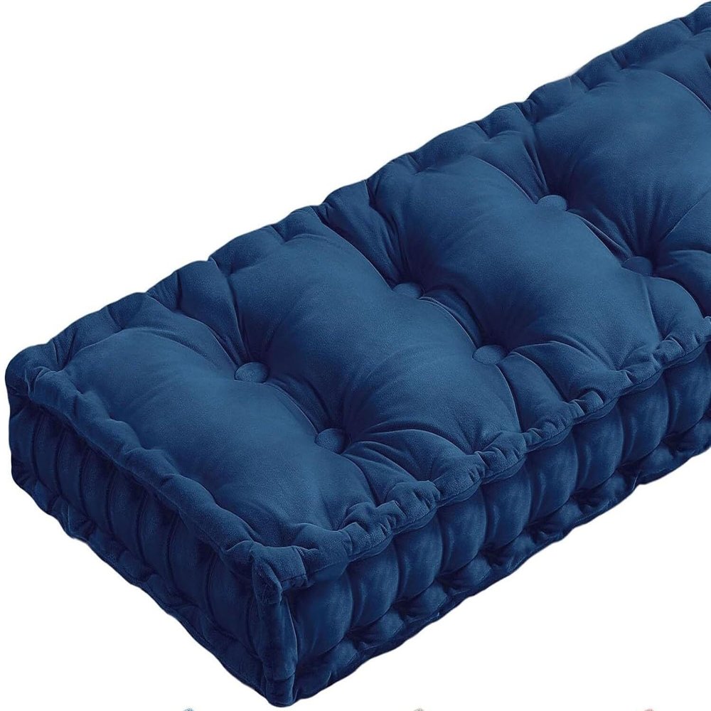BLLMTEAR Bench Cushion, Non-Slip Outdoor Seat Pad, Washable Garden Bench Cushion, 80/60/90/120/140/150/160 x 40 cm (E, 130 x 40 cm)