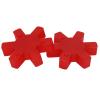 Steering Universal Joint, 2-Piece Polyurethane PU Gasket Flexible Shaft Coupling Pump Elastic Buffer Damper Cushion Element Rotary Connector (L095) view 1