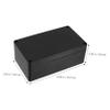 HOMSFOU 2-Pack Outdoor Junction Boxes, Black ABS Plastic, for Protecting Cables and Electrical Connections view 2