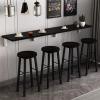 JCPQDWTD Wall-Mounted Folding Dining Table for Kitchen Bar with Storage Shelf view 1