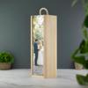 Personalized Wooden Wine Box with Handle, Engraved Single-Bottle Gift Box with Acrylic Sliding Lid view 4