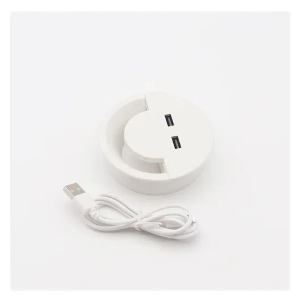 MIUYTRN 50 mm Round Cable Grommet with 2 Ports