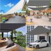 Rectangular Shade Sail, 3.5 x 9 m, UV-Resistant, Dark Green view 2