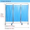 SNLKCLRA Medical Privacy Screen with Stainless Steel Frame, 6-Ft Fabric Room Divider, Waterproof, Professional Quality for Hospitals (Color: B Combo; Size: 3 Panels – W 150 cm (4 view 2