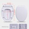 Toilet Seat with Soft-Close Function, Top-Mounted, U/V/O Shape view 2