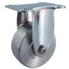 Stainless Steel Rigid Directional Swivel Caster with Brake, 1 Pc. (Rigid Plate) view 1