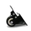1.5-Inch PU Swivel Casters with Brakes, Silent Furniture/Trolley Wheels, 2-Pack view 3