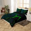 Loussiesd Green Honeycomb Geometric Duvet Cover Set, 3D Print, 135 x 200 cm, 2-Piece view 2
