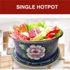 YKMYXZ Traditional Chinese Copper Hot Pot with Handcrafted Cloisonné Enamel view 2
