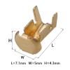 JEQGDLUI 20-Piece Automotive Brass Tyco Wiring Harness Connector Crimp Terminals, Fuse Holder Button Contacts DJ9007A G45 view 2