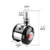 SOKNKSTF 360° Swivel Casters with Brakes, Furniture Casters, 140 kg Total Capacity, 4-Pack, M10 Gold view 4