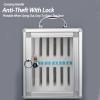 SBCGFY Cell Phone Locker, Wall-Mounted Storage Box with Security Lock for 48 Phones view 3