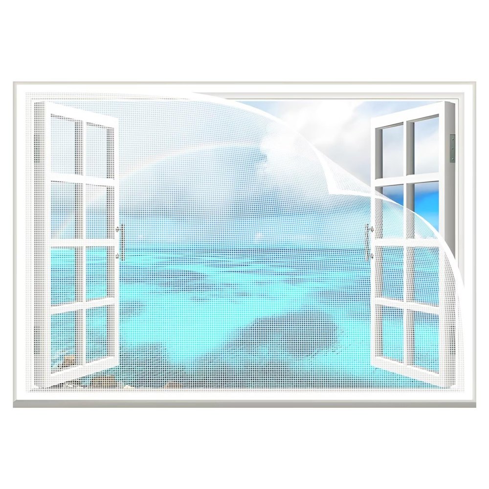 White Window Fly Screen 115 x 170 cm